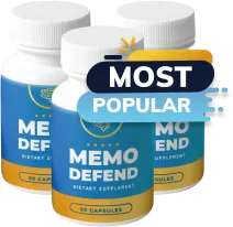 MemoDefend Brain Health and Memory Support Supplement - 3-Bottle Package